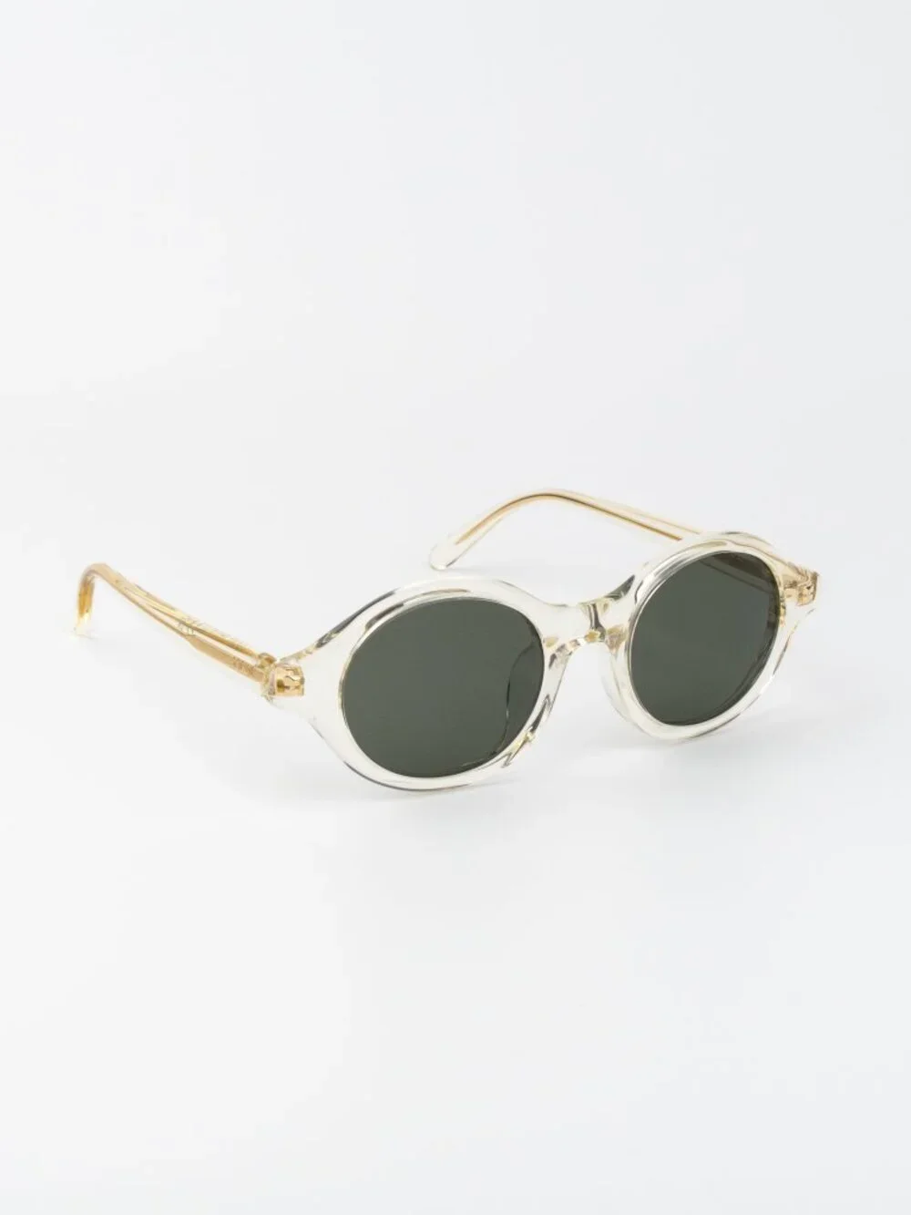 Loewe Women Sunglasses Pale Yellow Green Round LW40162U 57N NEW AUTHENTIC